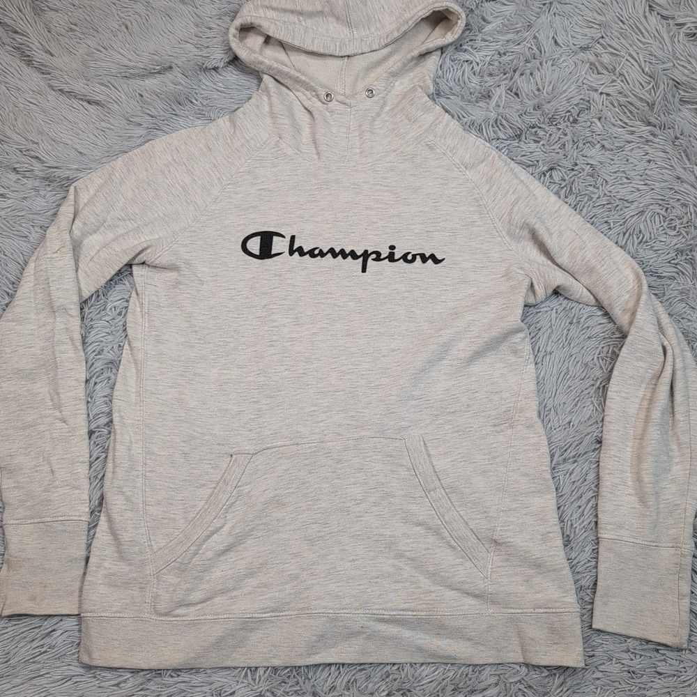 Champion Sweatshirt Womens M Hoodie Pocket Logo‎ Athletic Active Chore Casual